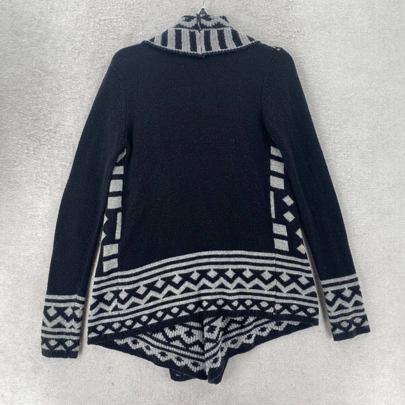 Aztec Waterfall Cardigan Sweater Womens MEDIUM Angora Baho Open Southwestern - Picture 6 of 12